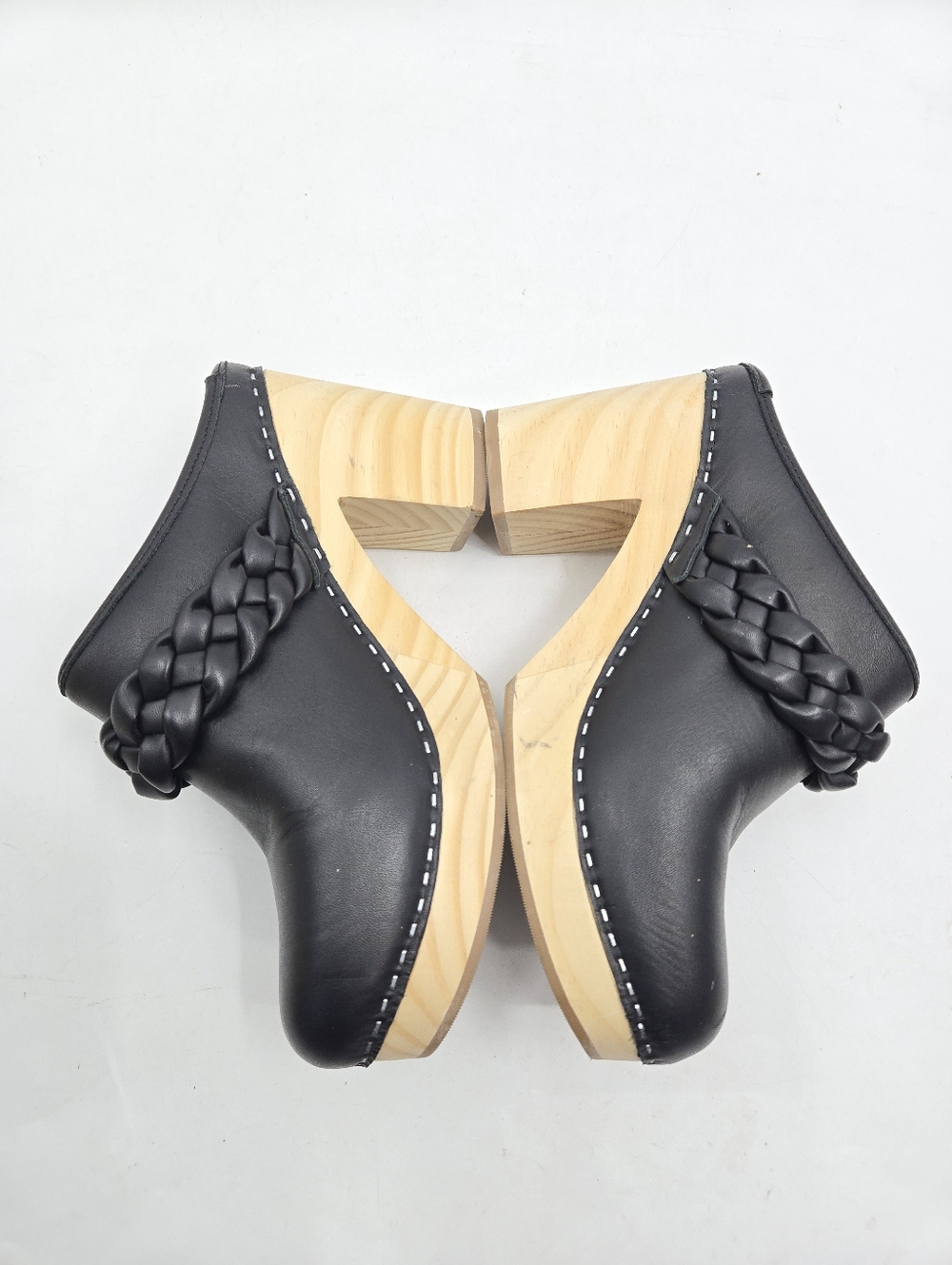 Dolce Vita Hila Black Leather Clogs - Picture 5 of 14